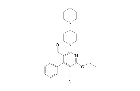 2-Ethoxy-5-formyl-4-phenyl-6-(4-piperidinopiperidino)nicotinonitrile