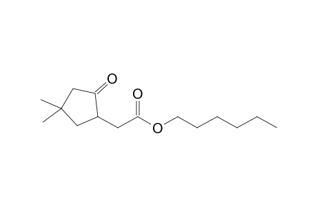 Hexyl .alpha.-(3,3-dimethyl-5-oxocyclopentyl)acetate