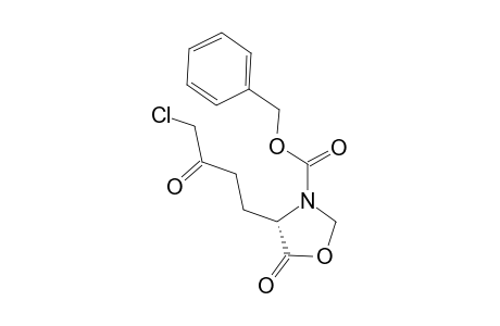 (4S)-4-(4-chloro-3-keto-butyl)-5-keto-oxazolidine-3-carboxylic acid benzyl ester