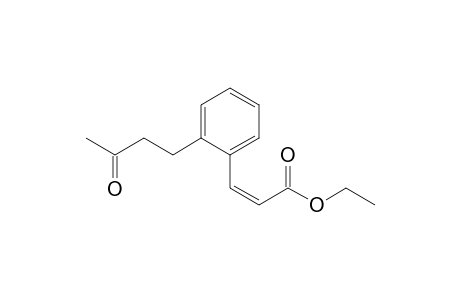 Ethyl (Z)-3-[2-(3-oxobutyl)phenyl]prop-2-enoate