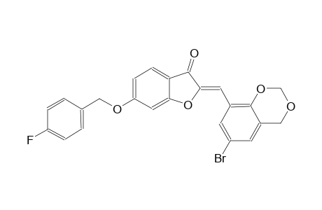 3(2H)-benzofuranone, 2-[(6-bromo-4H-1,3-benzodioxin-8-yl)methylene]-6-[(4-fluorophenyl)methoxy]-, (2Z)-