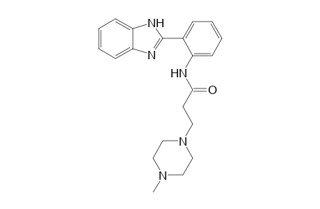 N-[2-(1H-Benzoimidazol-2-yl)-phenyl]-3-(4-methylpiperazin-1-yl)-propionamide