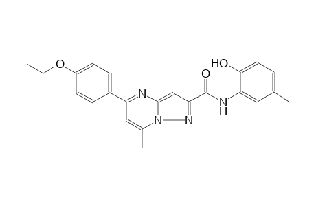 5-(4-ethoxyphenyl)-N-(2-hydroxy-5-methylphenyl)-7-methylpyrazolo[1,5-a]pyrimidine-2-carboxamide