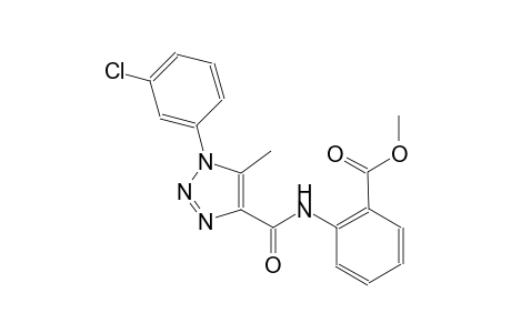 benzoic acid, 2-[[[1-(3-chlorophenyl)-5-methyl-1H-1,2,3-triazol-4-yl]carbonyl]amino]-, methyl ester