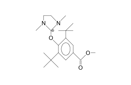 2-(2,6-Di-tert-butyl-4-methoxycarbonyl-phenoxy)-1,3-dimethyl-imidazolidinium cation