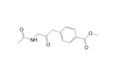 Methyl 4-[3-(acetylamino)-2-oxopropyl]benzoate