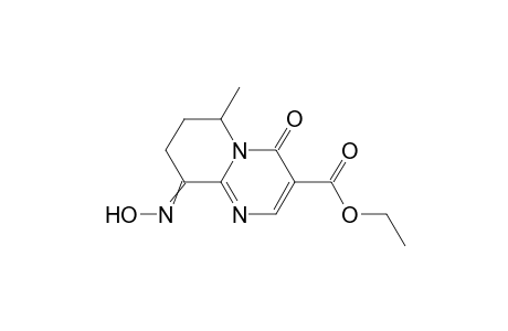 9-Hydroxyimino-6-methyl-4-oxo-6,7,8,9-tetrahydro-4h-pyrido(1,2-a)pyrimidine-3-carboxylic acid ethyl ester