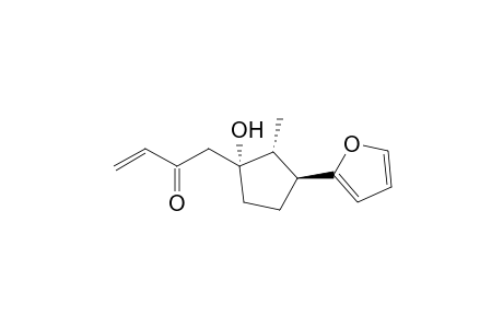 (+-)-(1'.beta.,2'alpha.,3'.beta.)-4-(3'-(2''-furyl)-1-hydroxy-2'-methylcyclopentan-2-yl)-1-buten-3-one