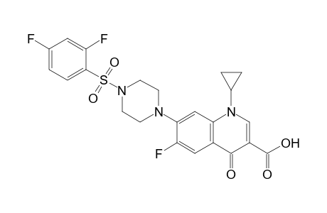 7-(4-((2,4-Difluorophenyl)sulfonyl)piperazin-1-yl)-1-cyclopropyl-6-fluoro-4-oxo-1,4-dihydroquinoline-3-carboxylic acid