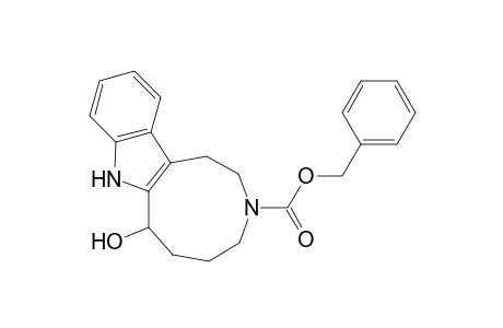 Azonino[5,4-b]indole-3(2H)-carboxylic acid, 1,4,5,6,7,8-hexahydro-7-hydroxy-, phenylmethyl ester, (.+-.)-