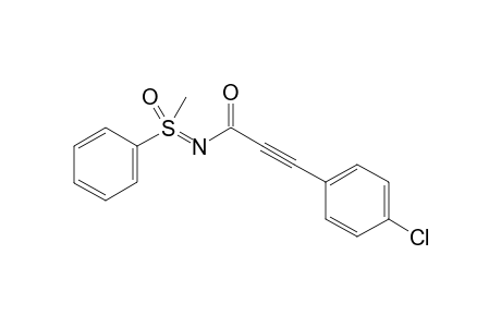 3-(4-Chlorophenyl)-N-[methyl(oxo)(phenyl)-lamda6-sulfaneylidene]propiolamide