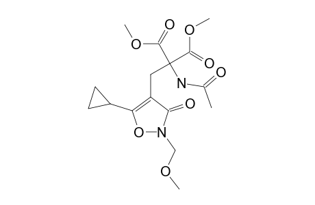 METHYL-2-ACETAMIDO-3-(5-CYCLOPROPYL-2-METHOXYMETHYL-3-OXO-2,3-DIHYDRO-ISOXAZOL-4-YL)-2-METHOXY-CARBONYL-PROPIONATE
