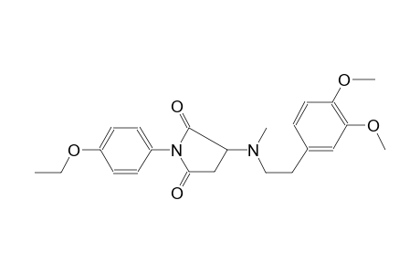 2,5-pyrrolidinedione, 3-[[2-(3,4-dimethoxyphenyl)ethyl]methylamino]-1-(4-ethoxyphenyl)-