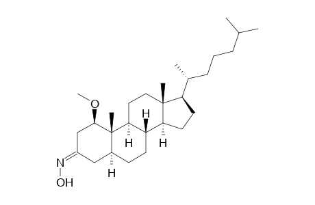 (E)-1.beta.-Methoxy-5.alpha.-cholestan-3-one oxime