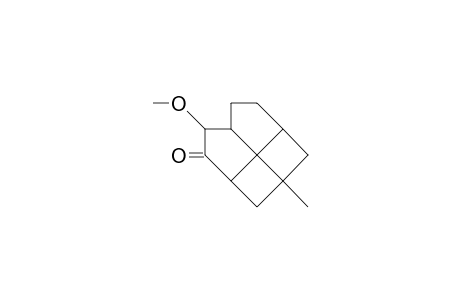 (1a,3b,5b,6a,9B)-1-Methyl-6-methoxy-tetracyclo(4.4.1.0/3,11/.0/9,11)undecan-4-one