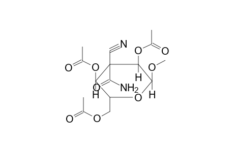 METHYL 2,4,6-TRI-O-ACETYL-3-DEOXY-3-C-CARBAMOYL-3-C-CYANO-ALPHA-D-GLUCOPYRANOSIDE