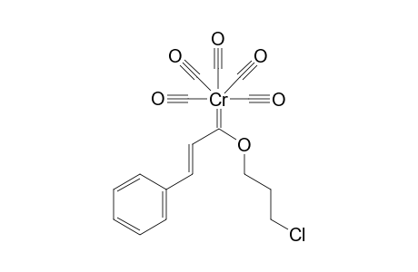 Pentacarbonyl[(E)-1-(3-chloropropoxy)-3-phenyl-2-propenylidene]chromium