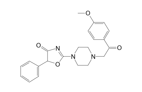 1-[p-Methoxyphenacyl]-4-[5-phenyl-4-oxo-2-oxazolin-2-yl]piperazine