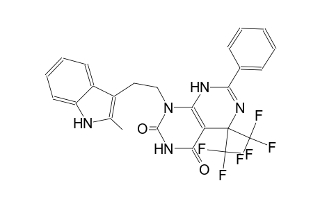 1-[2-(2-methyl-1H-indol-3-yl)ethyl]-7-phenyl-5,5-bis(trifluoromethyl)-5,8-dihydropyrimido[4,5-d]pyrimidine-2,4(1H,3H)-dione