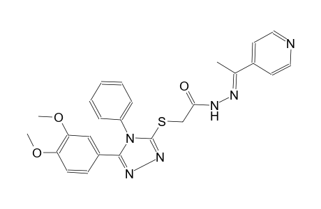 acetic acid, [[5-(3,4-dimethoxyphenyl)-4-phenyl-4H-1,2,4-triazol-3-yl]thio]-, 2-[(E)-1-(4-pyridinyl)ethylidene]hydrazide