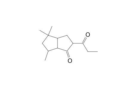 8.alpha.-(3-propanoyl)-6,6,8.beta.-trimethyl-1.alpha.,5.alpha.-bicyclo(3.3.0)octan-2-one