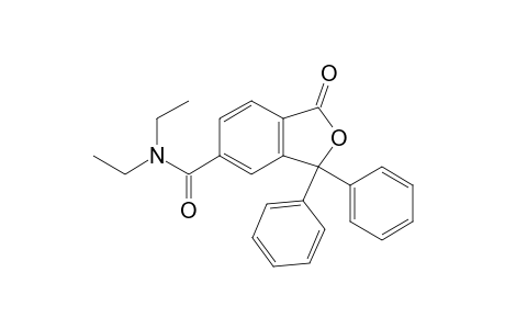 N,N-Diethyl-1,3-dihydro-1-oxo-3,3-diphenyl-5-isobenzo-furancarboxamide