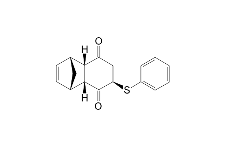 (1RS,4SR,4aRS,6RS,8aSR)-6-Phenylthio-1,4,4a,6,7,8a-hexahydro[1,4]methanonaphthalene-5,8-dione
