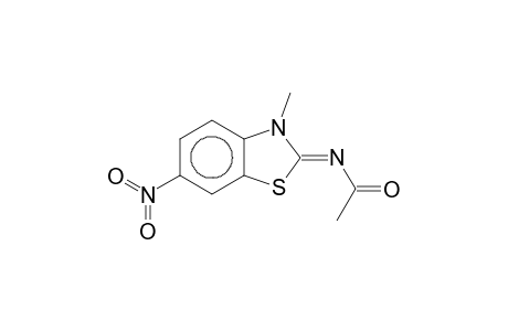 N-((2Z)-3-Methyl-6-nitro-1,3-benzothiazol-2(3H)-ylidene)acetamide