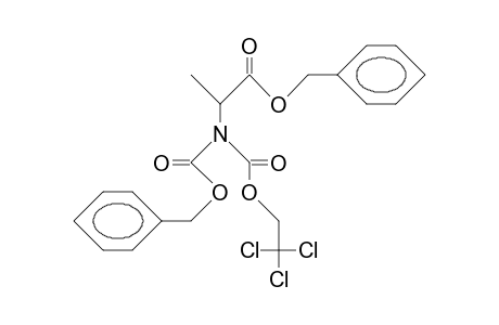 (S)-N-Benzyloxycarbonyl-N-(2,2,2-trichloro-ethoxycarbonyl)-(15N)alanine benzyl ester