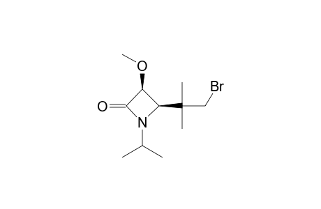 CIS-4-[(2-BROMO-1,1-DIMETHYL)-ETHYL]-1-ISOPROPYL-3-METHOXY-AZETIDIN-2-ONE
