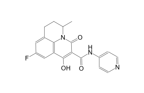 9-fluoro-7-hydroxy-3-methyl-5-oxo-N-(4-pyridinyl)-2,3-dihydro-1H,5H-pyrido[3,2,1-ij]quinoline-6-carboxamide