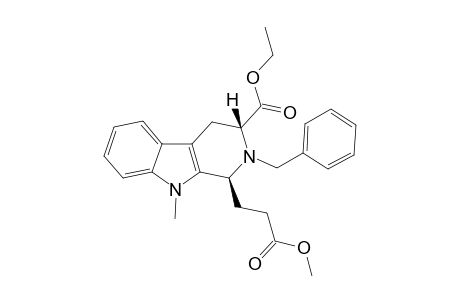(1S,3R)-2-(benzyl)-1-(3-keto-3-methoxy-propyl)-9-methyl-3,4-dihydro-1H-$b-carboline-3-carboxylic acid ethyl ester