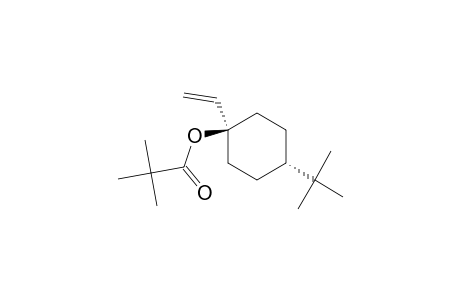 Propanoic acid, 2,2-dimethyl-, 4-(1,1-dimethylethyl)-1-ethenylcyclohexyl ester, trans-