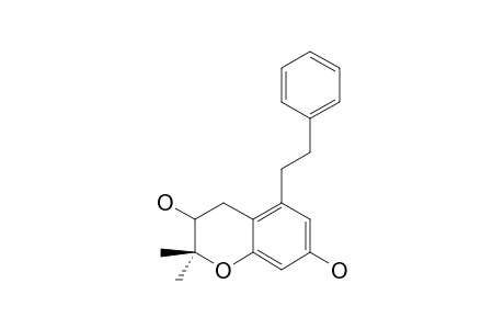 2,2-dimethyl-5-(2-phenylethyl)chroman-3,7-diol