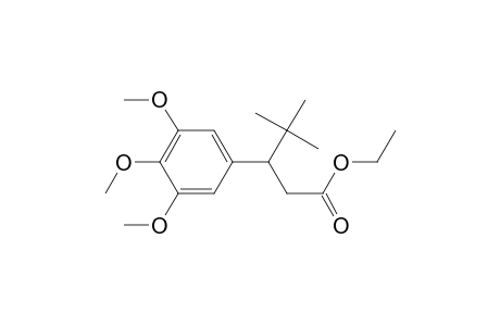 Benzenepropanoic acid, .beta.-(1,1-dimethylethyl)-3,4,5-trimethoxy-, ethyl ester