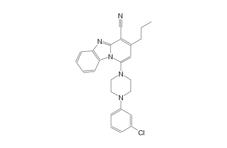 1-[4-(3-chlorophenyl)-1-piperazinyl]-3-propylpyrido[1,2-a]benzimidazole-4-carbonitrile