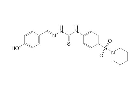 p-hydroxybenzaldehyde,  4-[p-(piperidinosulfonyl)phenyl]thiosemicarbazone