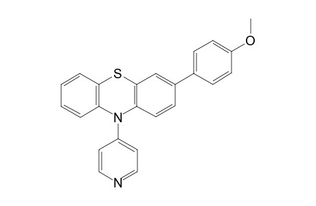3-(4-Methoxyphenyl)-10-(pyridin-4-yl)-10H-phenothiazine