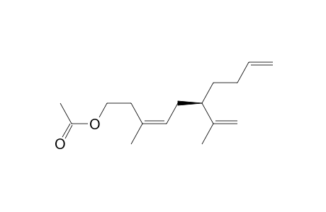 3,9-Decadien-1-ol, 3-methyl-6-(1-methylethenyl)-, acetate, [R-(Z)]-