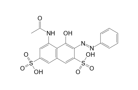 2,7-Naphthalenedisulfonic acid, 5-(acetylamino)-4-hydroxy-3-(phenylazo)-, guanidine salt