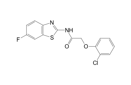 2-(2-Chlorophenoxy)-N-(6-fluoro-1,3-benzothiazol-2-yl)acetamide