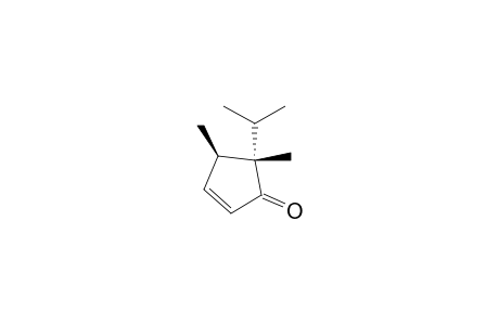 2-Cyclopenten-1-one, 4,5-dimethyl-5-(1-methylethyl)-, trans-