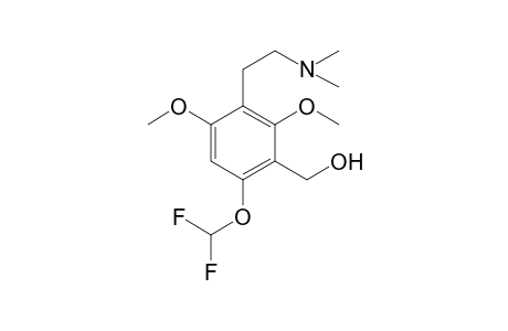 N,N-Dimethyl-4-difluoromethoxy-2,6-dimethoxy-3-hydroxymethylphenethylamine