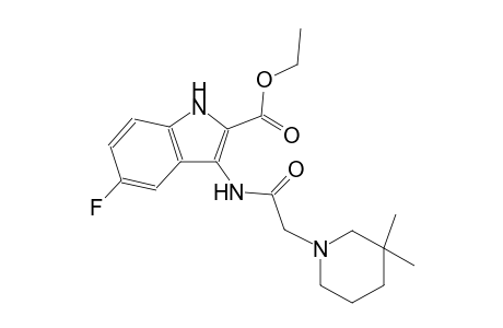 ethyl 3-{[(3,3-dimethyl-1-piperidinyl)acetyl]amino}-5-fluoro-1H-indole-2-carboxylate