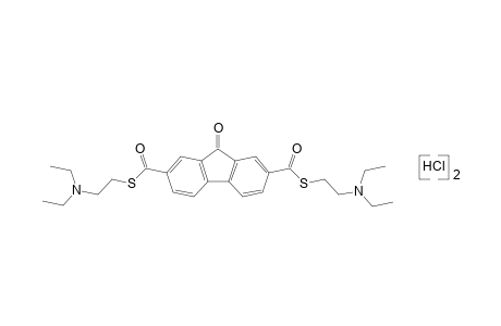 9-oxofluorene-2,7-dicarbothiolic acid, S,S-bis[2-(diethylamino)ethyl]ester, dihydrochloride