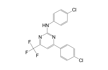 N,4-bis(4-chlorophenyl)-6-(trifluoromethyl)-2-pyrimidinamine