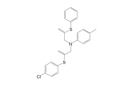 N-(2'-(4-chlorophenyl)thio-2'-propenyl)-N-(2''-phenylthio-2''-propenyl)-para-toluidine