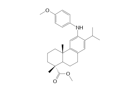 Methyl 12-[(p-methoxyphenyl)amino]-dehydroabietate