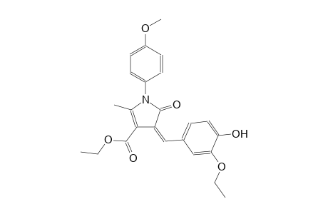 1H-pyrrole-3-carboxylic acid, 4-[(3-ethoxy-4-hydroxyphenyl)methylene]-4,5-dihydro-1-(4-methoxyphenyl)-2-methyl-5-oxo-, ethyl ester, (4Z)-
