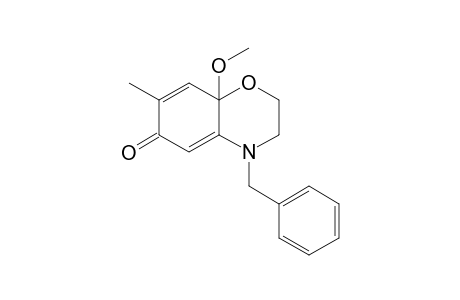 7-BENZYL-8A-METHOXY-7-METHYL-3,4-DIHYDRO-2H-1,4-BENZOXAZIN-6(8AH)-ONE